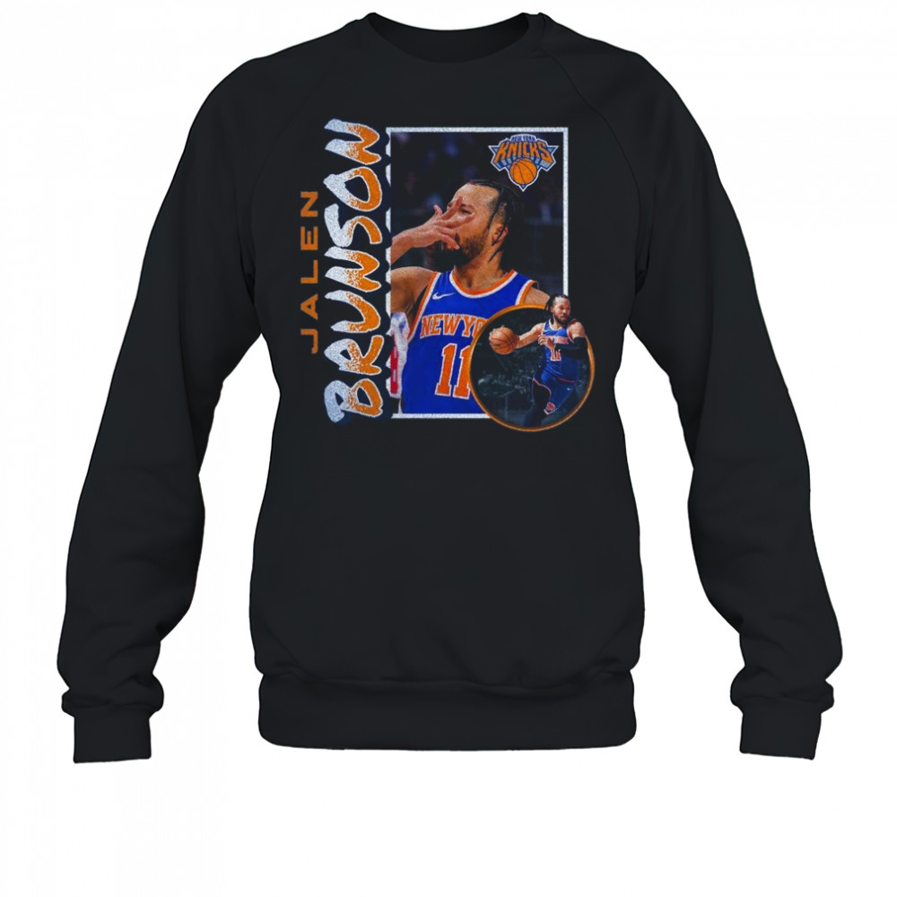 Jalen Brunson New York Knicks ’90s Player Graphic 2025 Shirt Sweatshirt