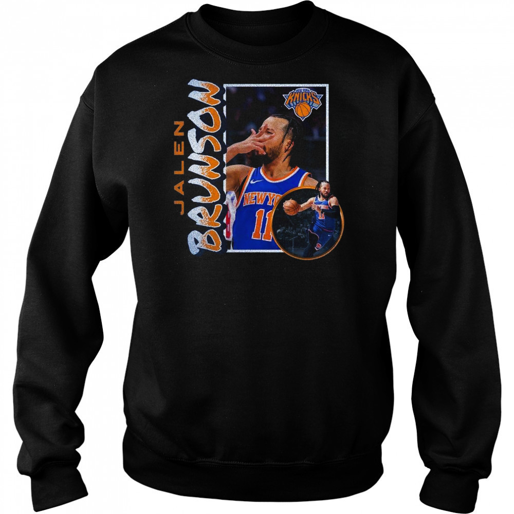 Jalen Brunson New York Knicks ’90s Player Graphic 2025 Shirt Hoodie