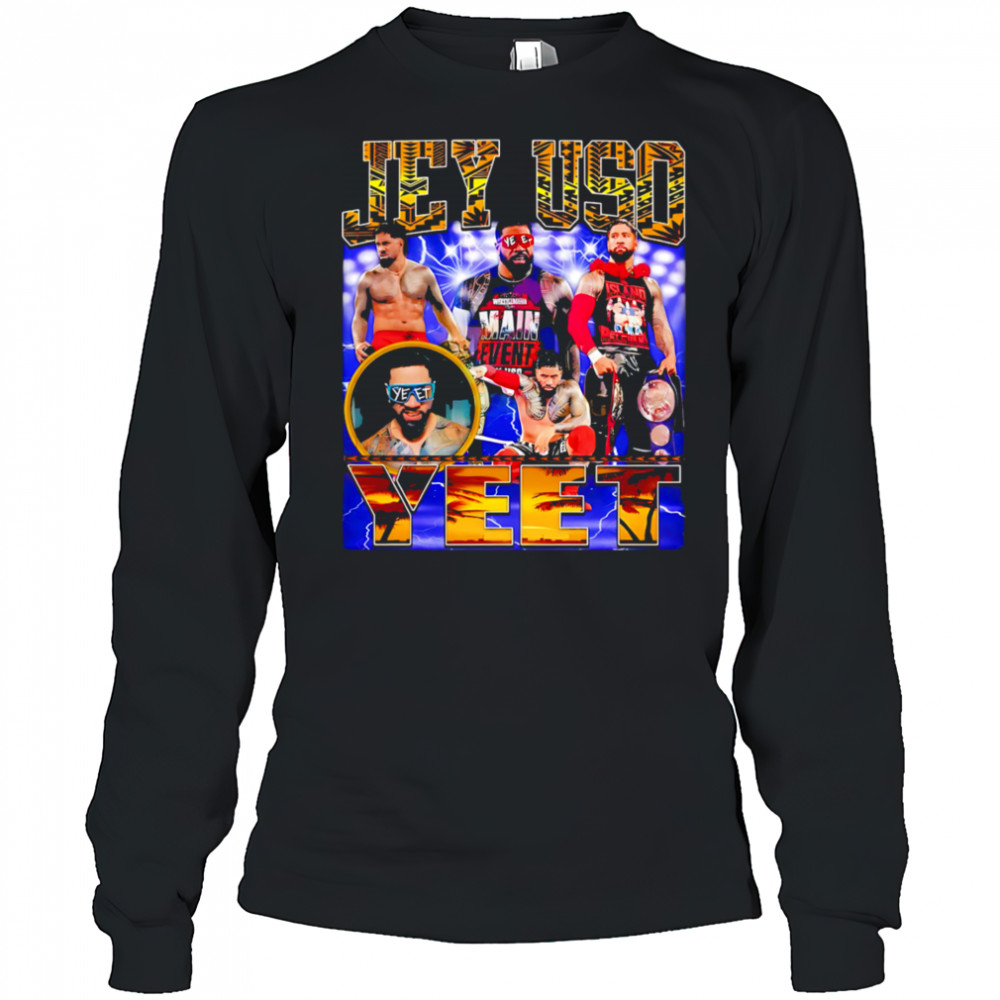 Jey Uso Yeet Wrestler Sublimation graphic shirt Long Sleeved