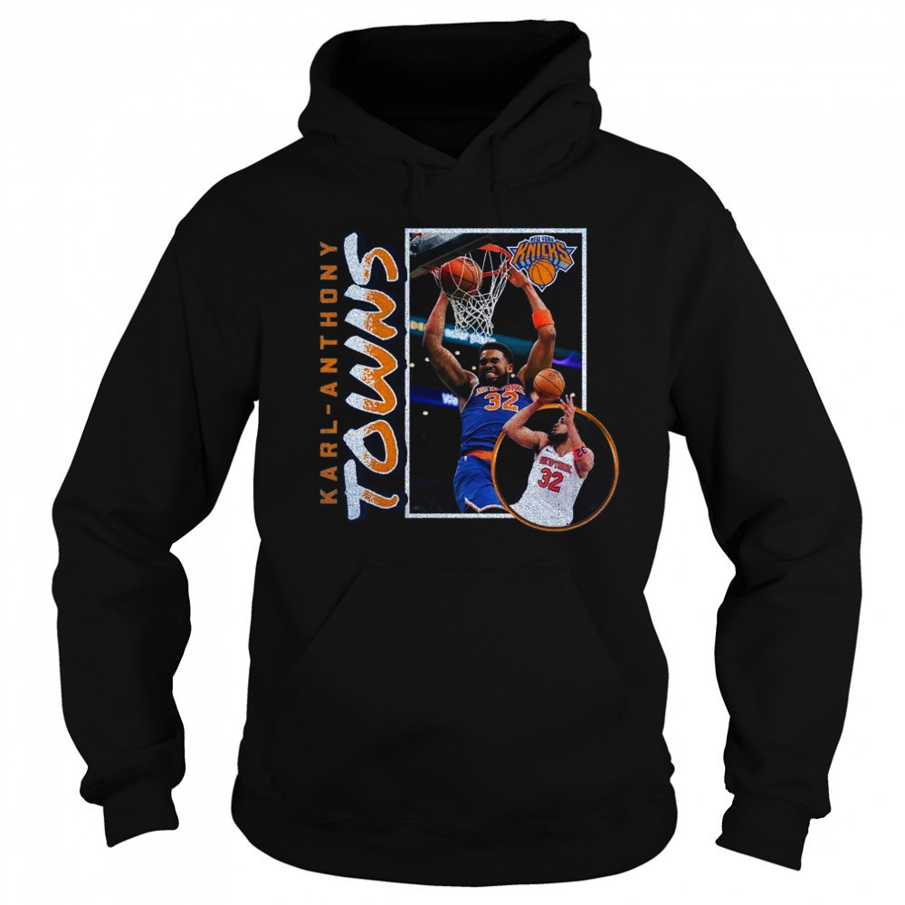 Karl-Anthony Towns New York Knicks ’90s Player Graphic 2025 Shirt Sweatshirt