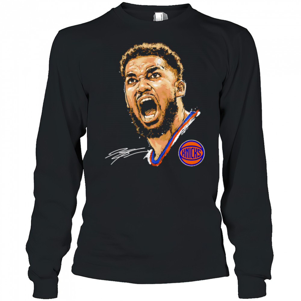 Karl-Anthony Towns New York Knicks Portrait shirt Long Sleeved
