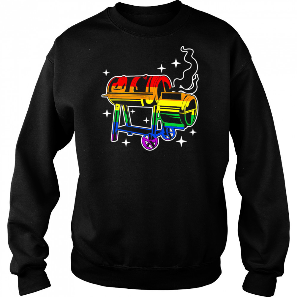 LGBTQ Pride Gay Smoker and Smoking BBQ shirt Hoodie