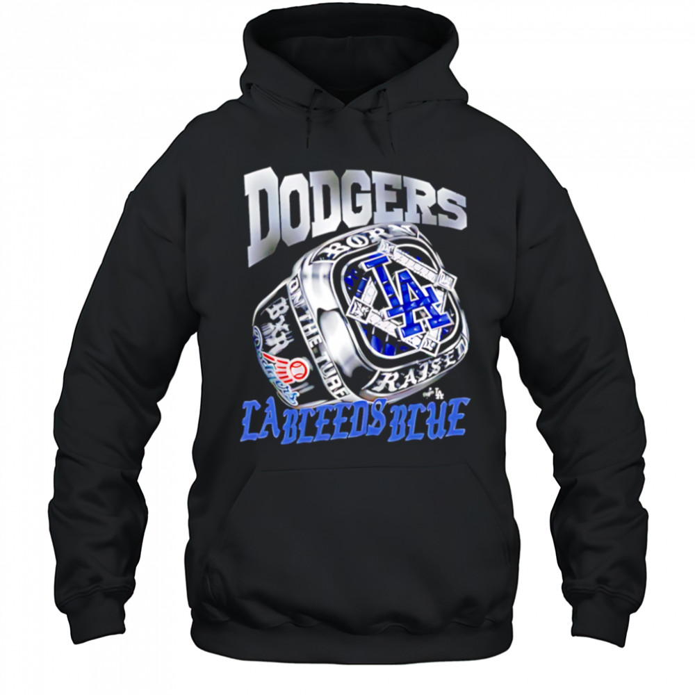 Los Angeles Dodgers Rings LA Bleeds Blue shirt Hoodie