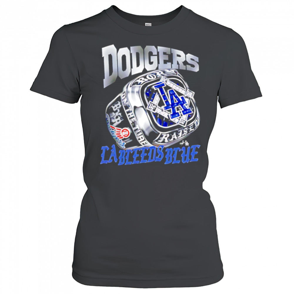 Los Angeles Dodgers Rings LA Bleeds Blue shirt Women's T-shirt