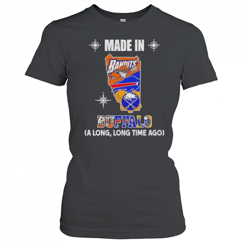 Made In Buffalo A Long And Long Time Ago Logos In Map 2025 Shirt Women's T-shirt