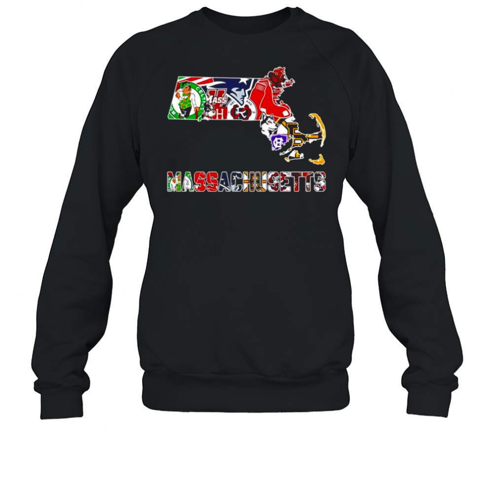 Massachusetts sports map shirt Sweatshirt