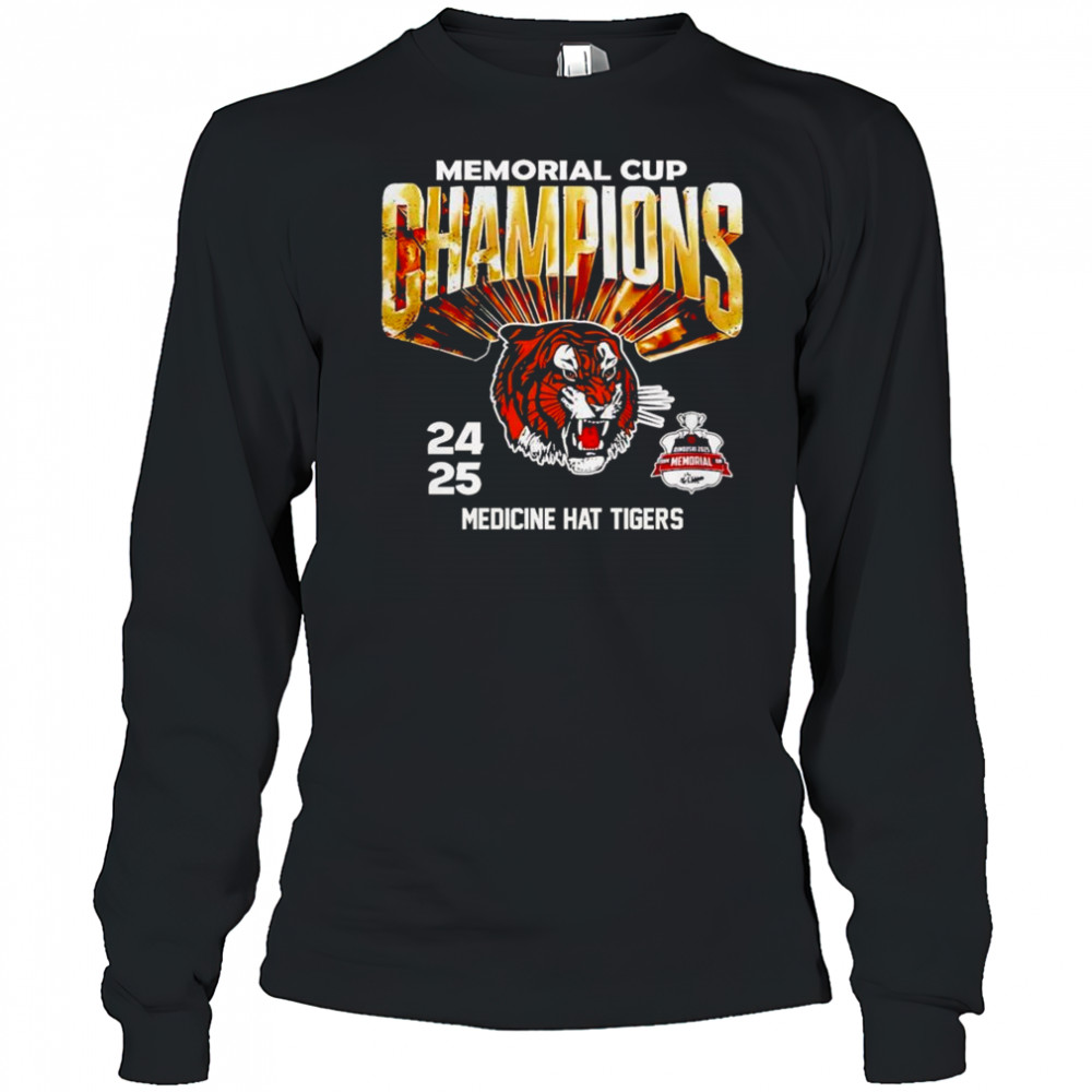 Memorial Cup Champions 2024 2025 Medicine Hat Tigers Shirt Long Sleeved