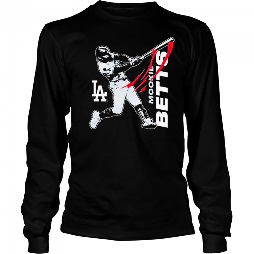 Mookie Betts Los Angeles Dodgers Player Graphic Shirt Long Sleeved