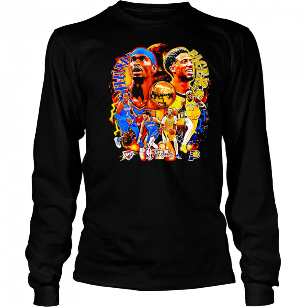 NBA Finals 2025 OKC Thunder vs Indiana Pacers shirt Long Sleeved