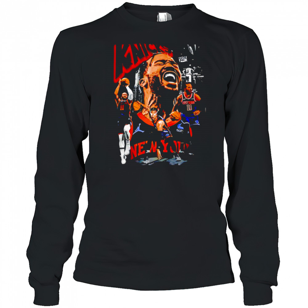 New York Knicks Brunson On Shaka Heavyweight Garment Dyed shirt Long Sleeved