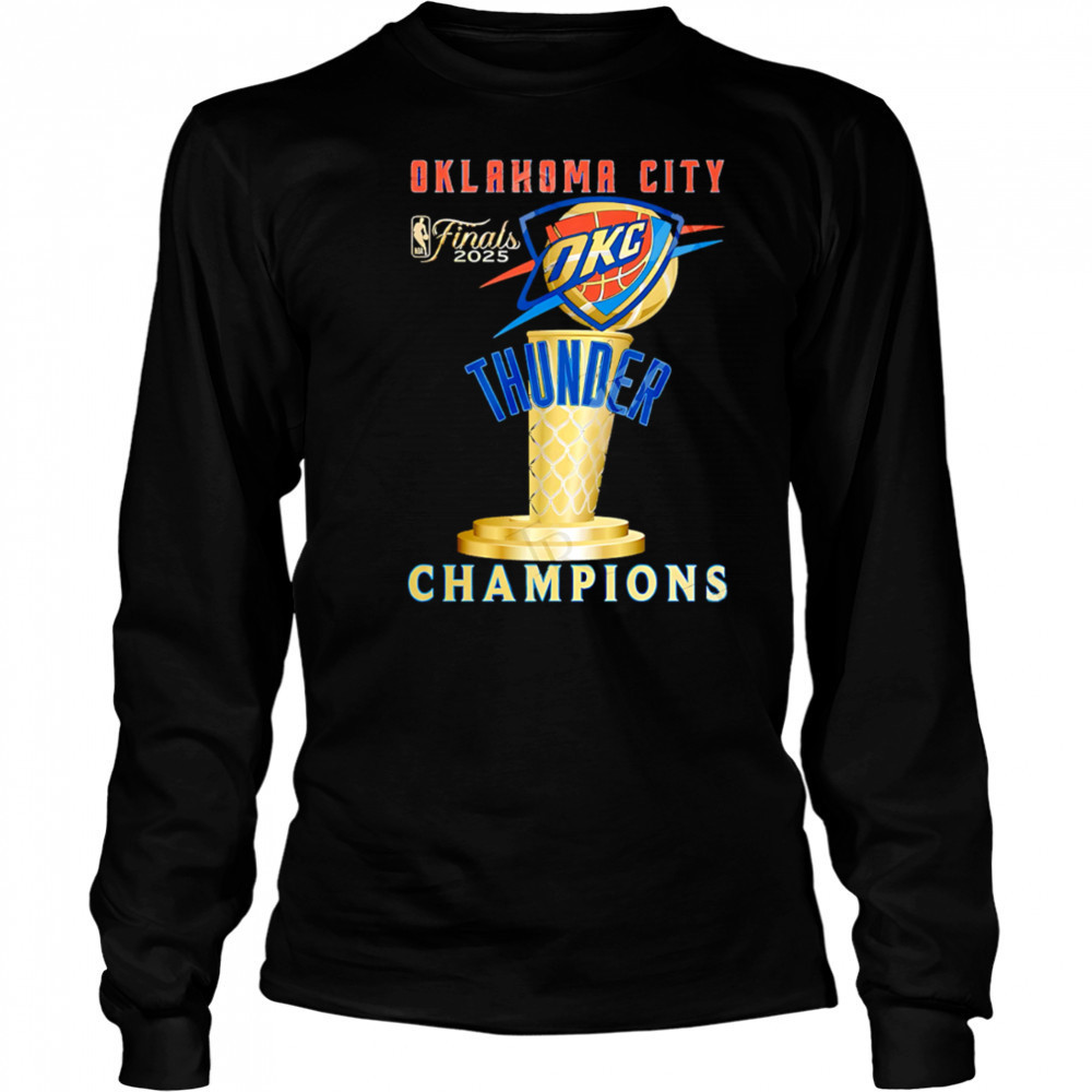 Oklahoma City Thunder Finals 2025 Champions Limited shirt Long Sleeved