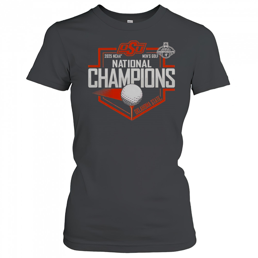 Oklahoma State Cowboys 2025 2025 NCAA Golf Champions T-Shirt Women's T-shirt
