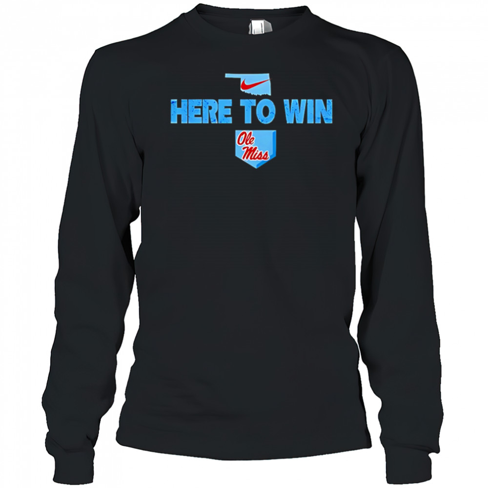 Ole Miss Softball Here To Win Special Black shirt Long Sleeved