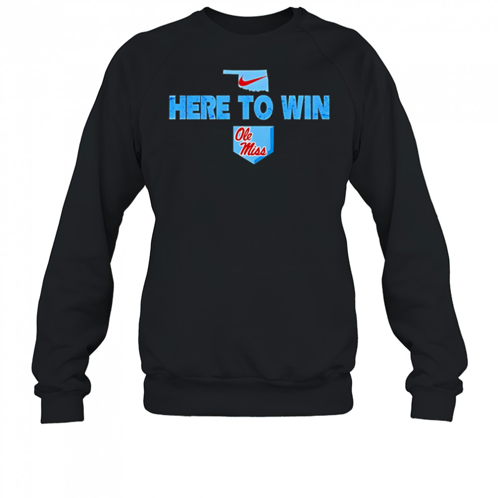 Ole Miss Softball Here To Win Special Black shirt Sweatshirt