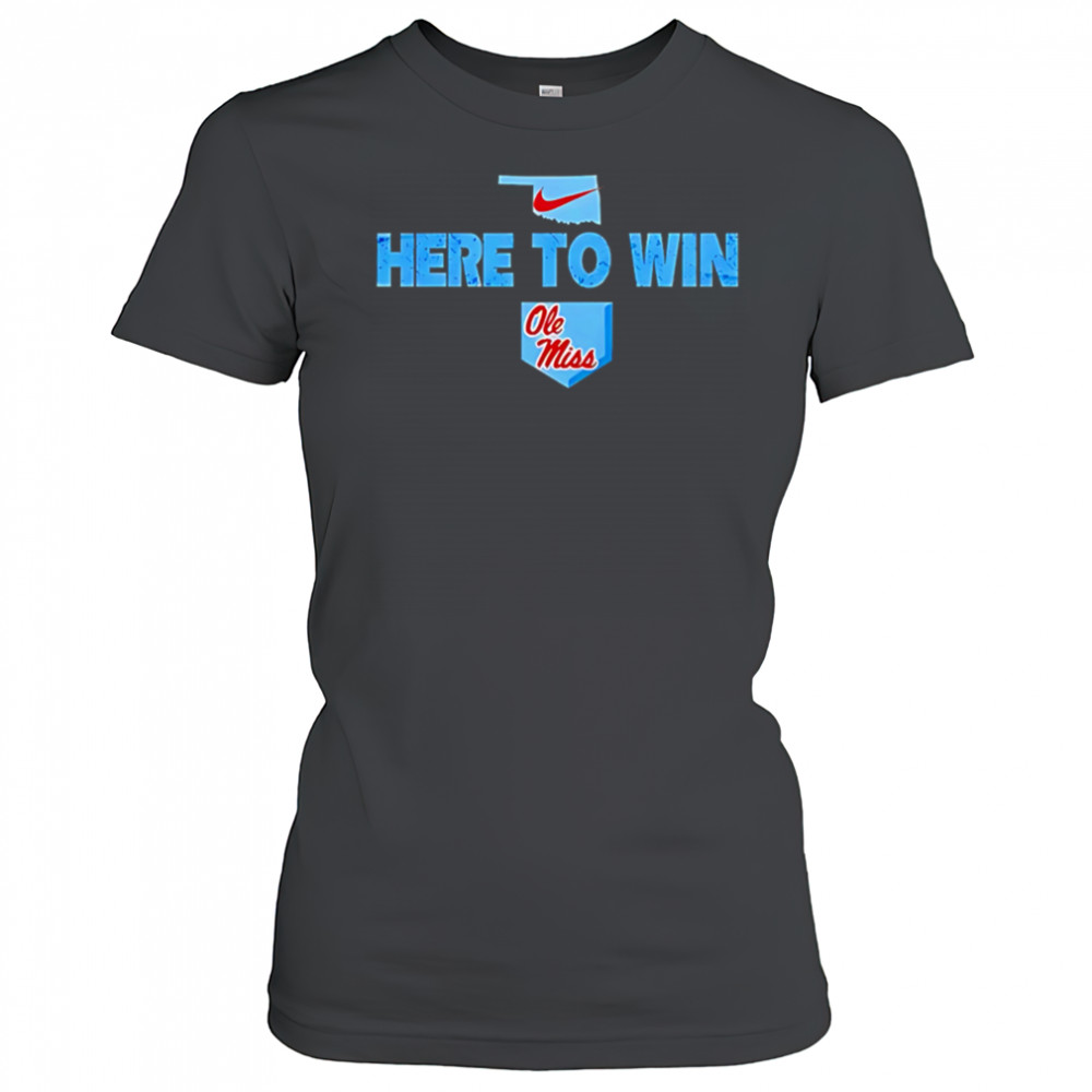 Ole Miss Softball Here To Win Special Black shirt Women's T-shirt