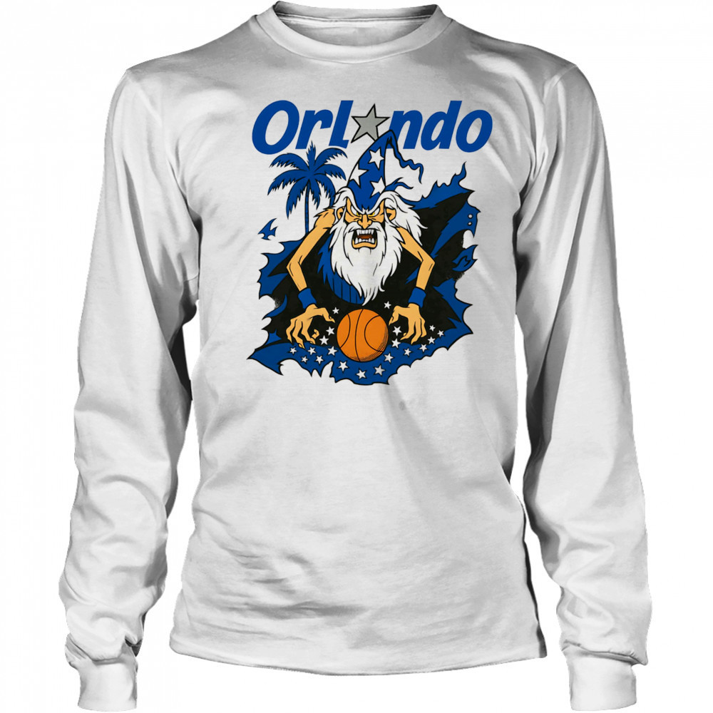 Orlando Magic grumpy wizard basketball shirt Long Sleeved