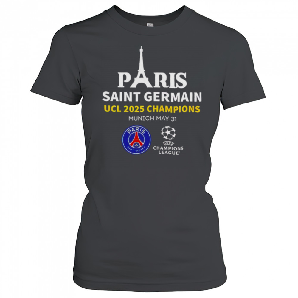 Paris Saint Germain UCL 2025 Champions Munich may 31 T shirt Women's T-shirt