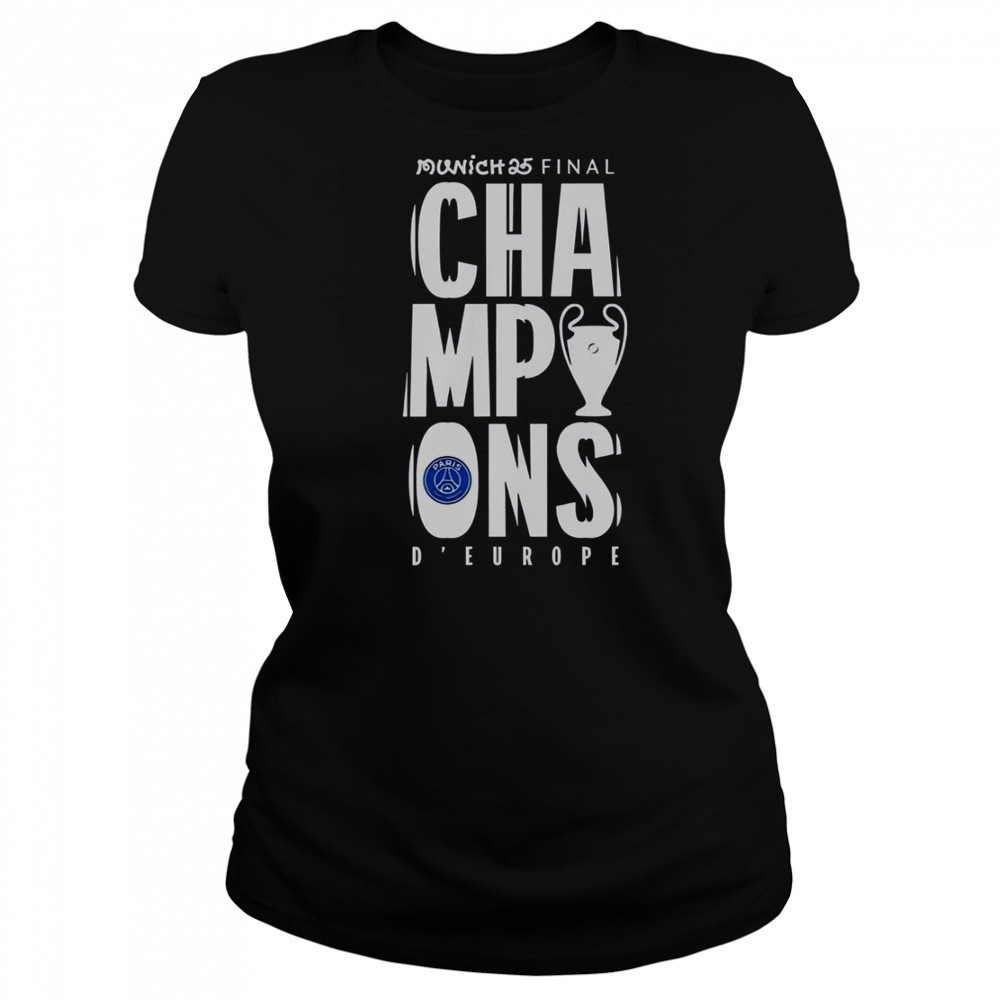 Paris Saint-Germain UCL Champions Munich 2025 D’ Europe T-Shirt Women's T-shirt