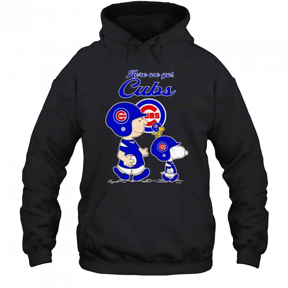 Peanuts here we go Chicago Cubs shirt Hoodie