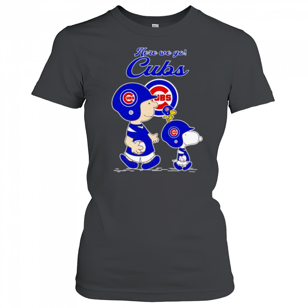 Peanuts here we go Chicago Cubs shirt Women's T-shirt