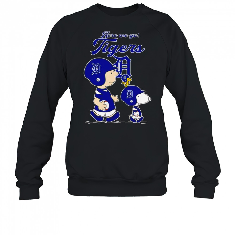 Peanuts here we go Detroit Tigers shirt Sweatshirt