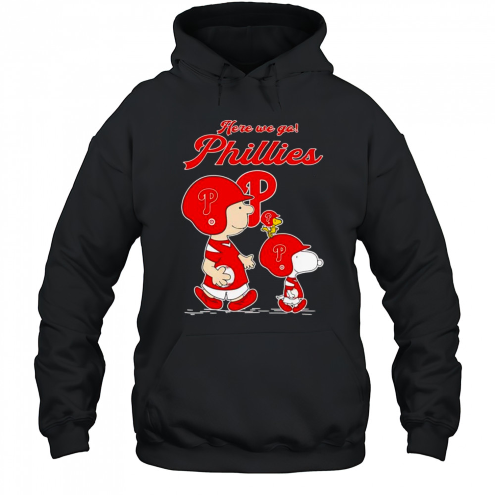 Peanuts here we go Philadelphia Phillies shirt Hoodie
