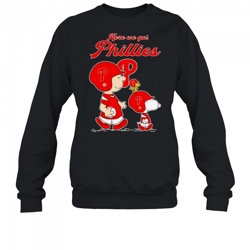 Peanuts here we go Philadelphia Phillies shirt Sweatshirt