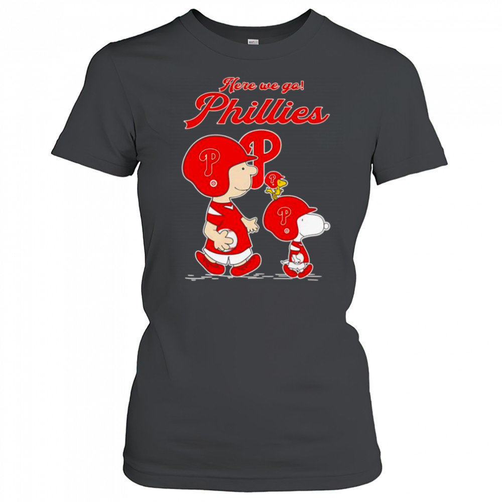 Peanuts here we go Philadelphia Phillies shirt Women's T-shirt