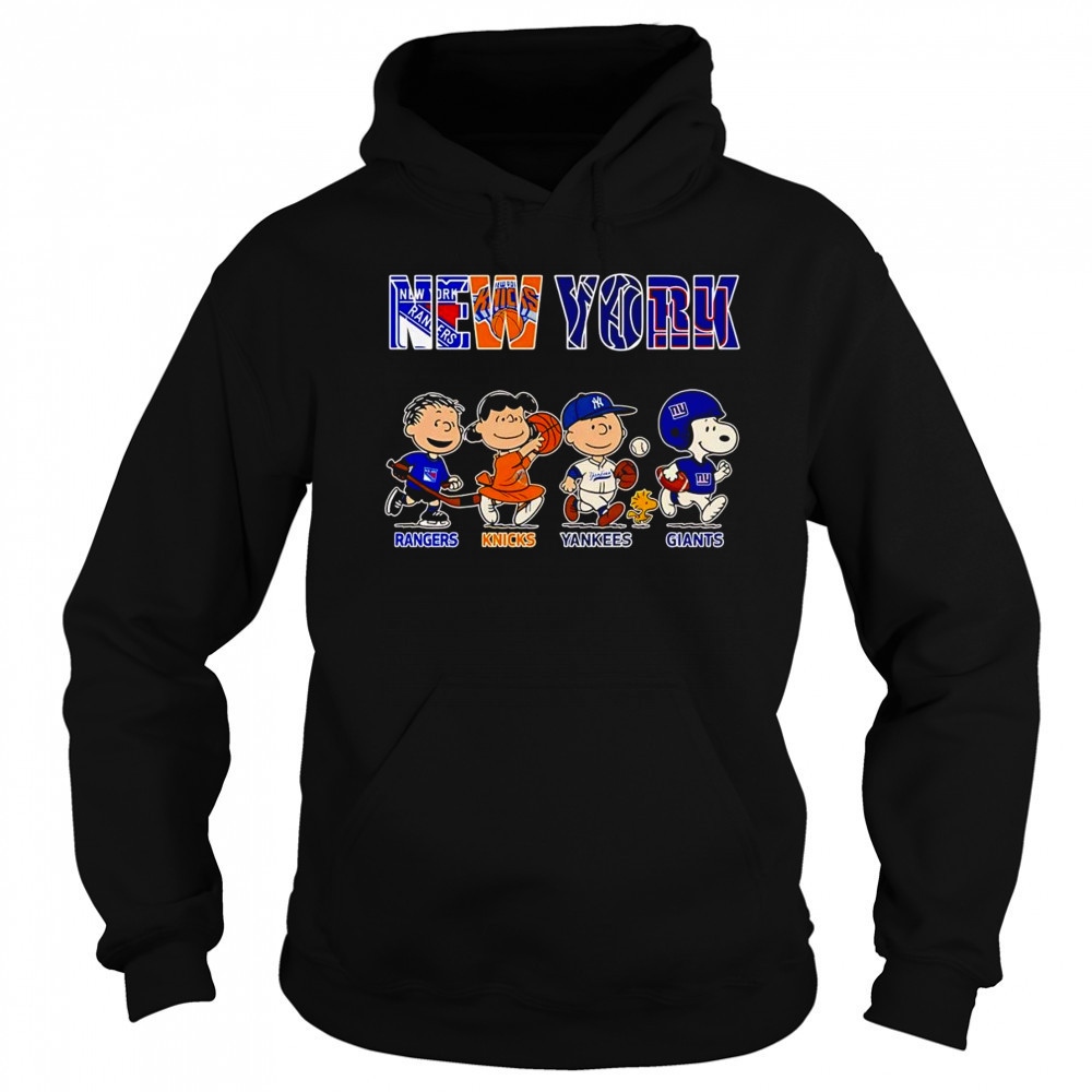 Peanuts New York Rangers Knicks Yankees Giants shirt Sweatshirt