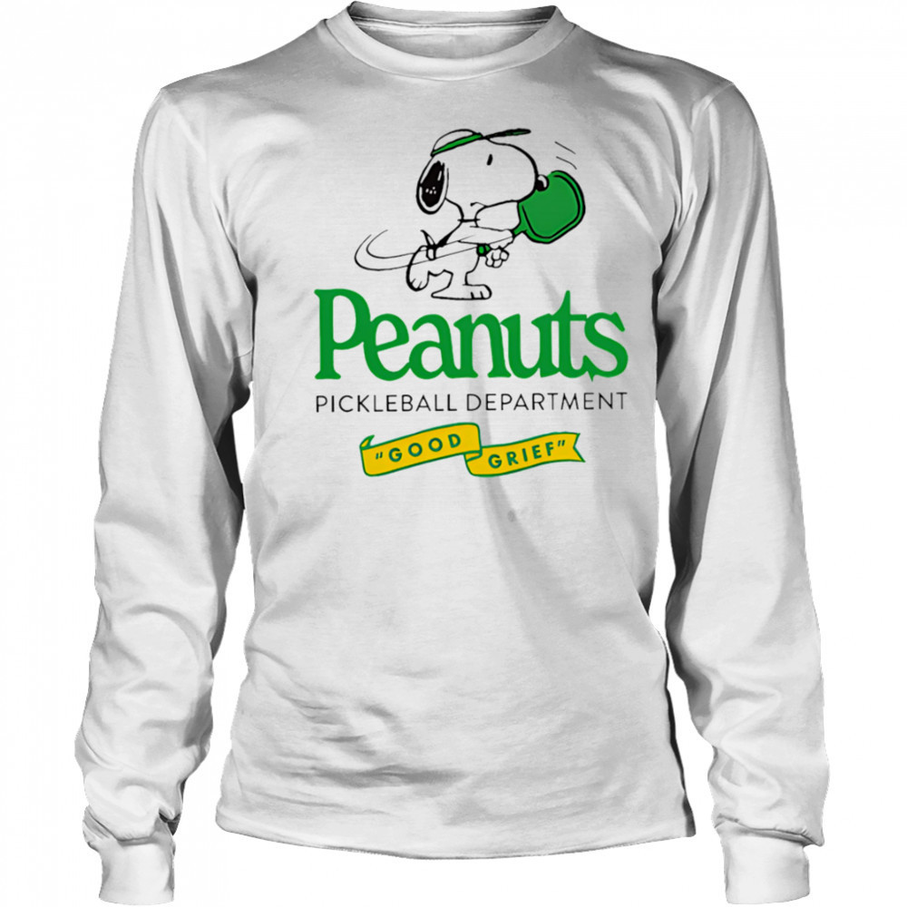 Peanuts pickleball department shirt Long Sleeved