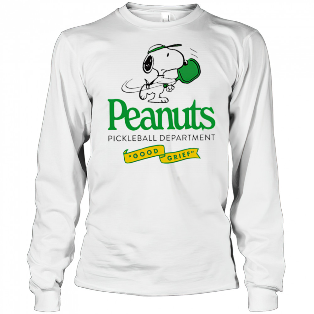 Peanuts pickleball department shirt Long Sleeved