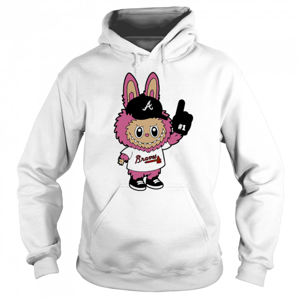 Pink Labubu Atlanta Braves Labubu MLB Baseball shirt Sweatshirt