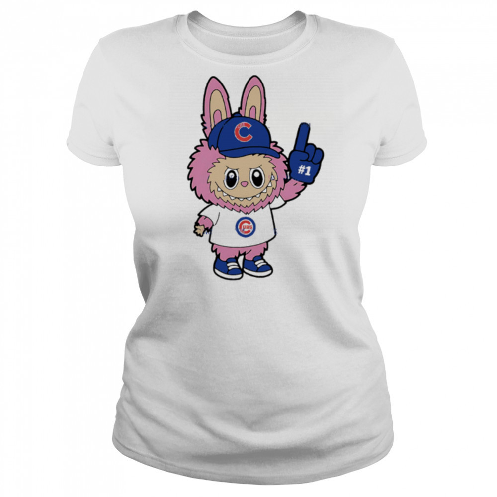 Pink Labubu Chicago Cubs Labubu MLB Baseball shirt Women's T-shirt
