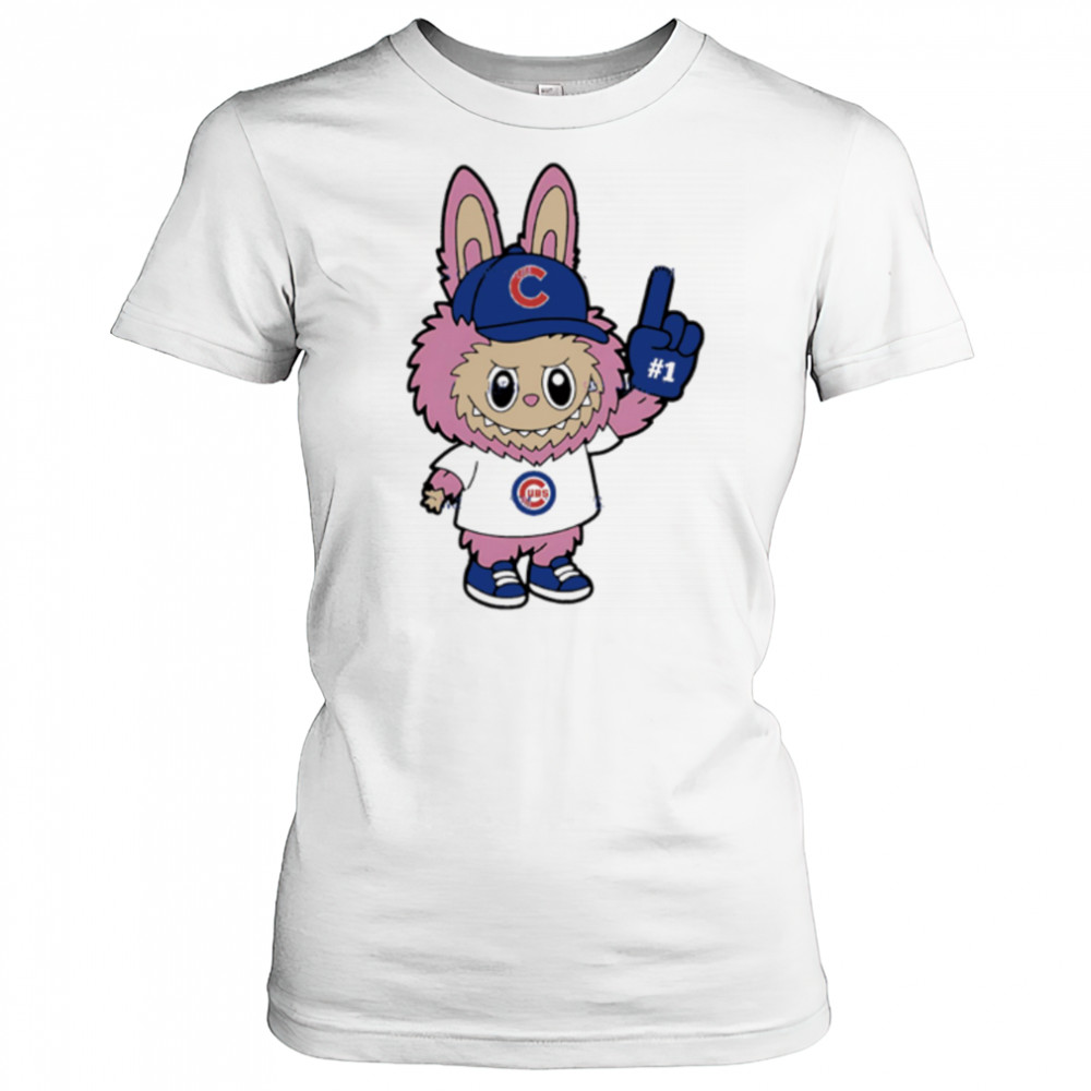 Pink Labubu Chicago Cubs Labubu MLB Baseball shirt Women's T-shirt