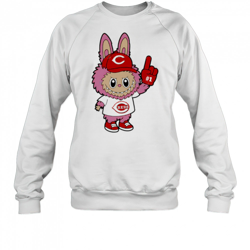 Pink Labubu Cincinnati Reds Labubu MLB Baseball shirt Sweatshirt