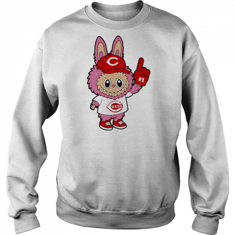Pink Labubu Cincinnati Reds Labubu MLB Baseball shirt Hoodie