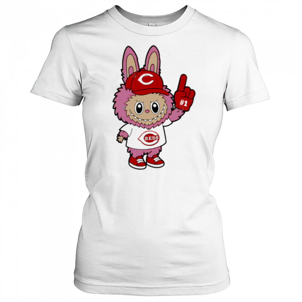 Pink Labubu Cincinnati Reds Labubu MLB Baseball shirt Women's T-shirt