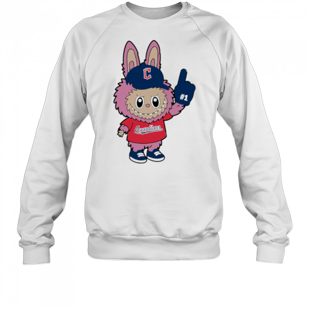 Pink Labubu Cleveland Guardians Labubu MLB Baseball shirt Sweatshirt