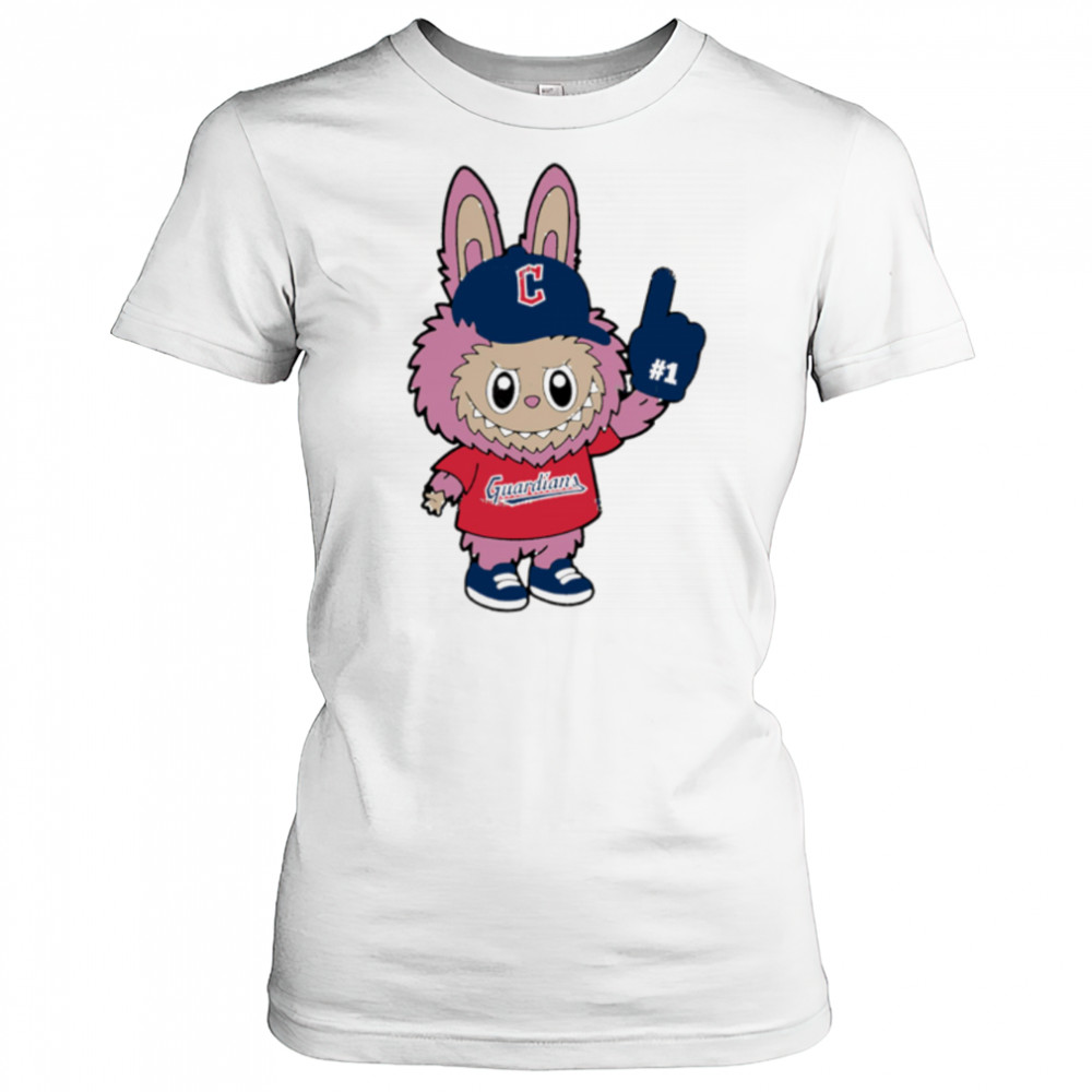 Pink Labubu Cleveland Guardians Labubu MLB Baseball shirt Women's T-shirt