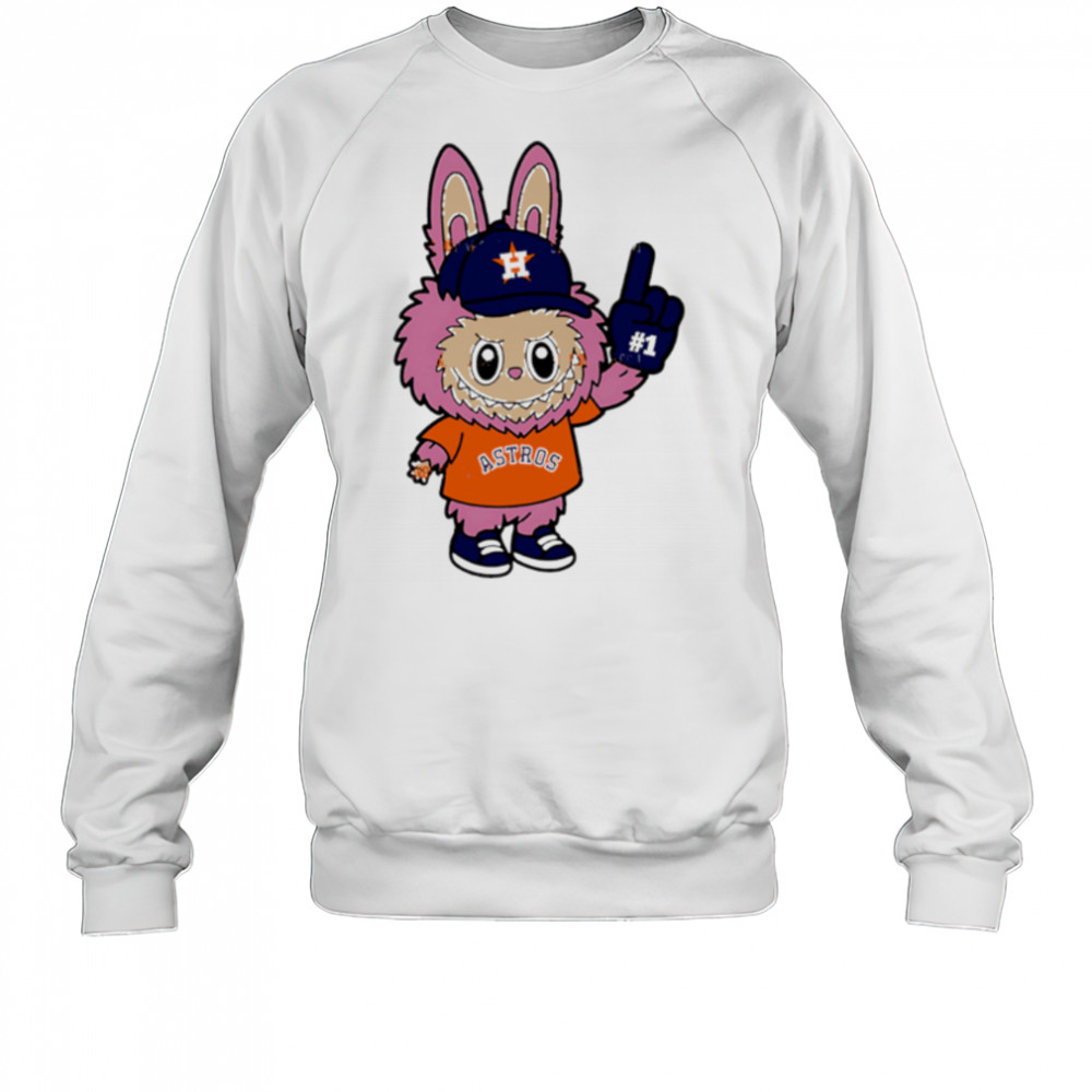 Pink Labubu Houston Astros Labubu MLB Baseball shirt Sweatshirt