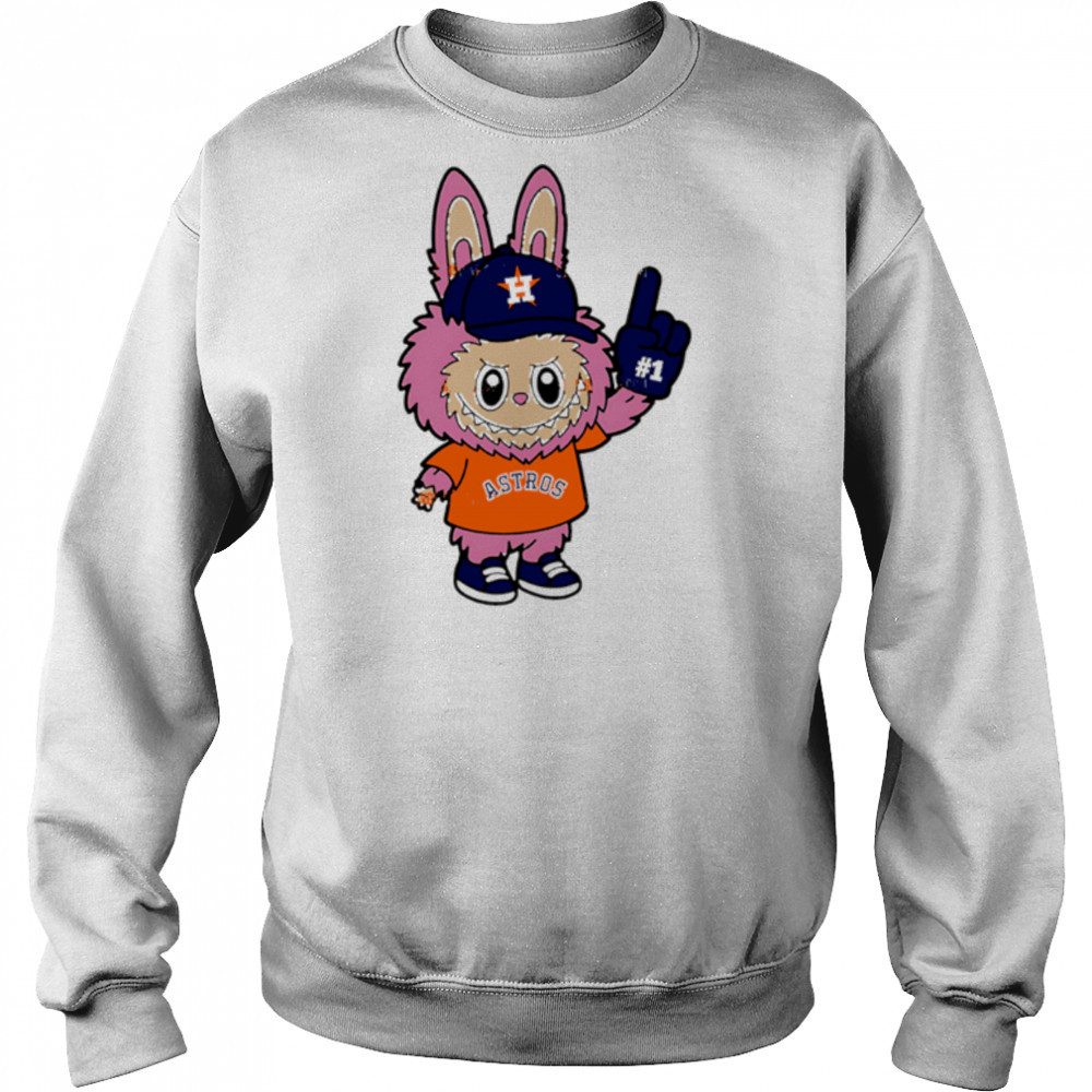 Pink Labubu Houston Astros Labubu MLB Baseball shirt Hoodie