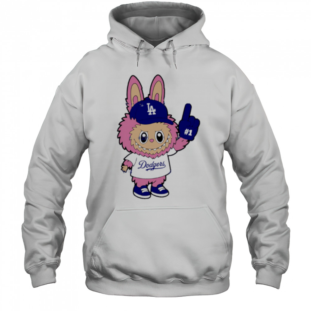 Pink Labubu Los Angeles Dodgers Labubu MLB Baseball shirt Hoodie