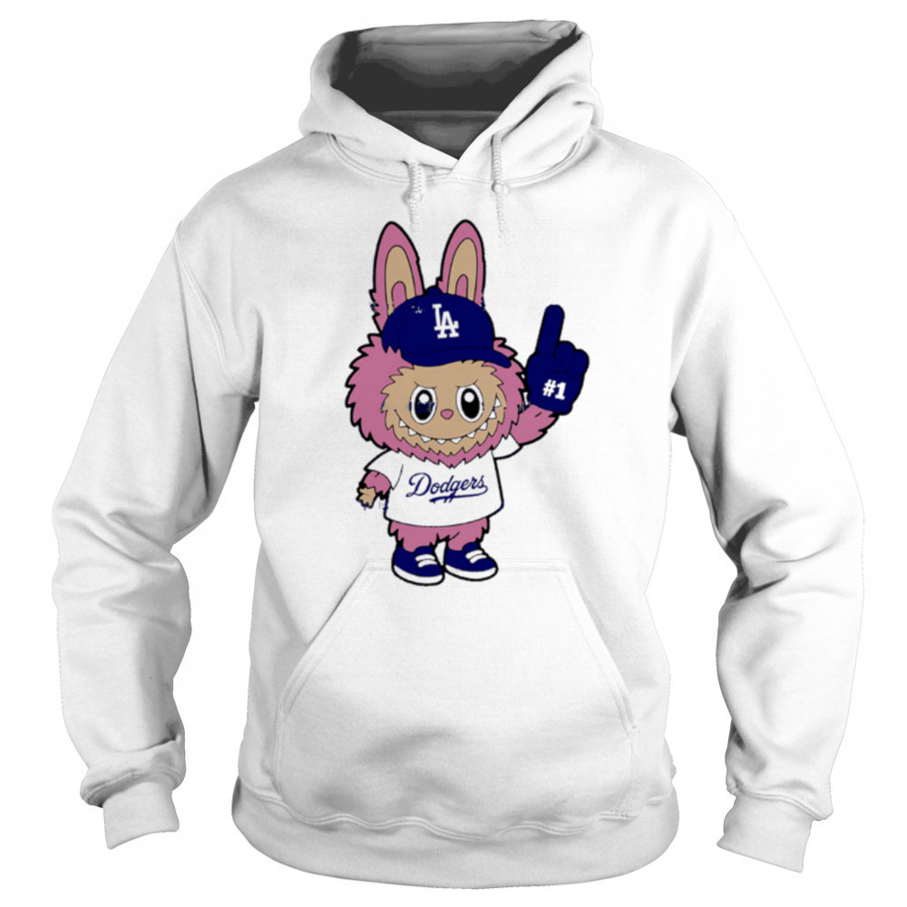 Pink Labubu Los Angeles Dodgers Labubu MLB Baseball shirt Sweatshirt