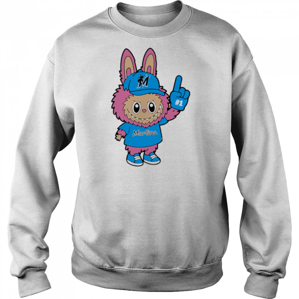 Pink Labubu Miami Marlins Labubu MLB Baseball shirt Hoodie