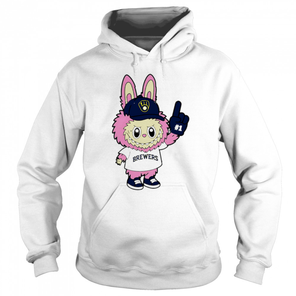 Pink Labubu Milwaukee Brewers Labubu MLB Baseball shirt Sweatshirt