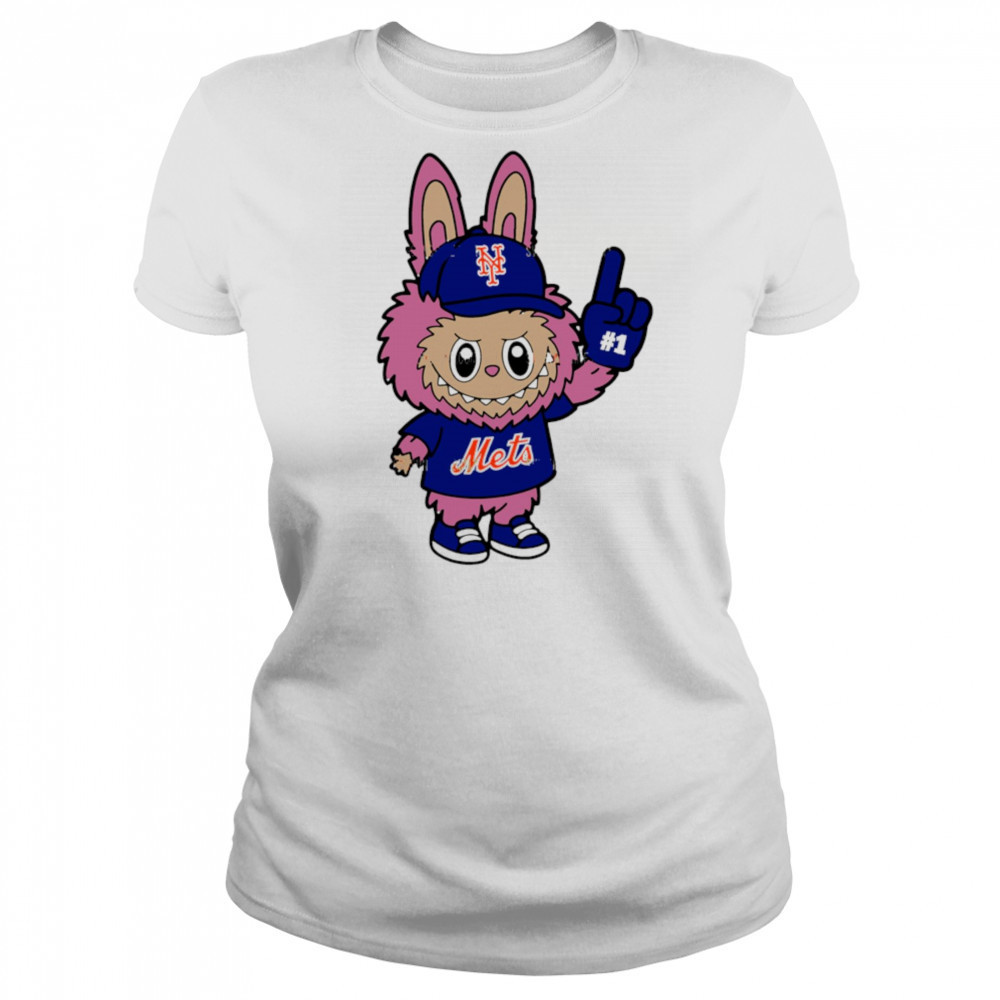 Pink Labubu New York Mets Labubu MLB Baseball shirt Women's T-shirt