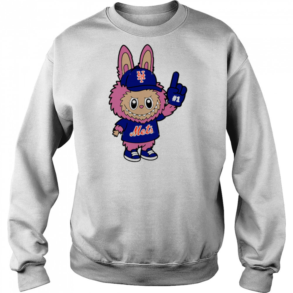 Pink Labubu New York Mets Labubu MLB Baseball shirt Hoodie