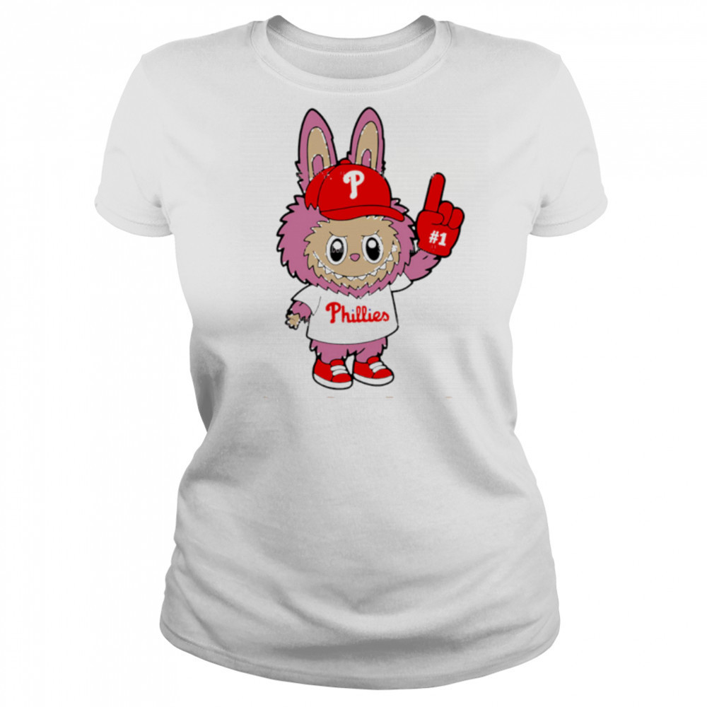 Pink Labubu Philadelphia Phillies Labubu MLB Baseball shirt Women's T-shirt