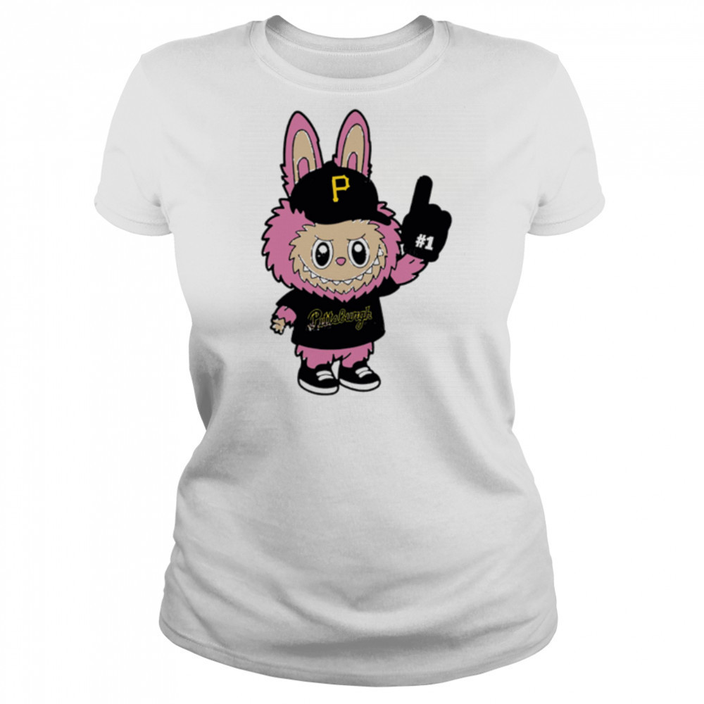 Pink Labubu Pittsburgh Pirates Labubu MLB Baseball shirt Women's T-shirt