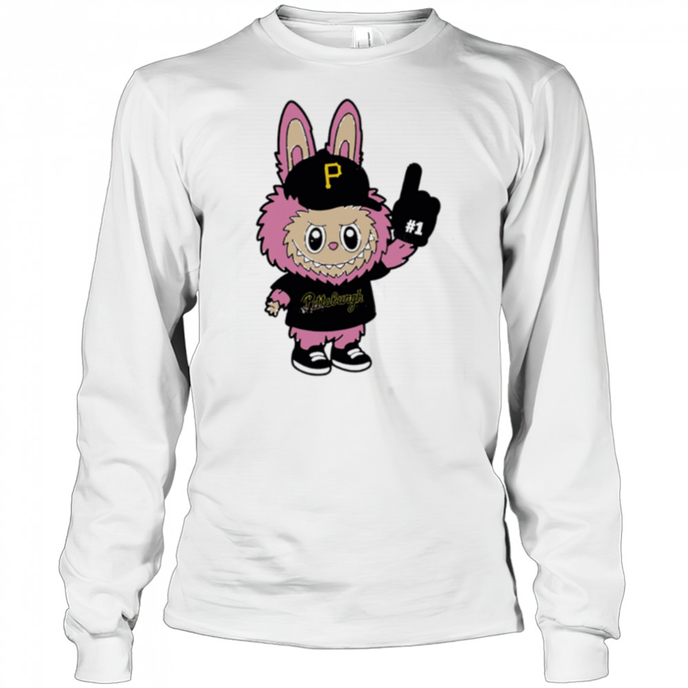 Pink Labubu Pittsburgh Pirates Labubu MLB Baseball shirt Long Sleeved
